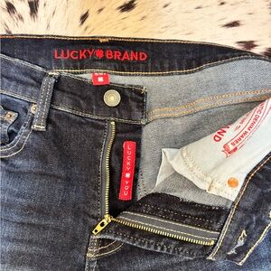 Lucky Brand Denim with Red Stitching Straight Leg Jeans